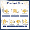 96Pcs 7 Styles Christmas Themed Alloy Cabochons MRMJ-OC0002-34-2
