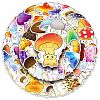 51Pcs Mushroom PVC Adhesive Waterproof Stickers Self-Adhesive Stickers PW-WG637B4-01-2