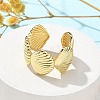 Brass Cuff Finger Rings for Women RJEW-U033-02G-2