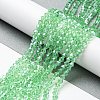Transparent Electroplate Glass Beads Strands EGLA-A039-T4mm-A24-4