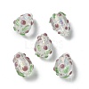 Handmade Foil Lampwork Bumpy Beads Strands FOIL-Z001-05B-2