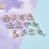 2 Sets 2 Colors Zinc Alloy Pendants ALRI-FW0001-02-5