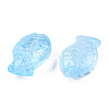 Transparent Spray Painted Glass Beads GLAA-N035-024-C04-3