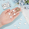 40Pcs 304 Stainless Steel Pendant Cabochon Settings STAS-BBC0010-68-3