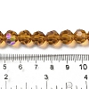 Electroplate Transparent Glass Beads Strands EGLA-A035-T10mm-L04-4