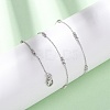 2MM Brass Round Ball Cable Chain Necklaces MAK-L045-01P-1