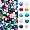 300Pcs 10 Colors Baking Paint Glass Round Beads DGLA-LT0001-06-6