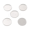 Non-Tarnish 316 Surgical Stainless Steel Cabochon Tray Settings X-STAS-I187-01D-P-1