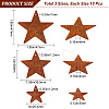 30Pcs 3 Style Rust Iron Pendants IFIN-GF0001-28-2