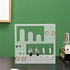 Transparent Acrylic Earring Display Stands EDIS-WH0016-017A-3