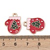 Christmas Alloy Enamel Pendants FIND-I067-02KCG-08-3