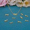 10Pcs 10 Styles 430 Stainless Steel Word Pendants JX275A-5
