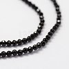 Natural Black Spinel Beads Strands LS-G-K185-09-3