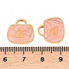 304 Stainless Steel Enamel Pendants STAS-A136-01G-04-3