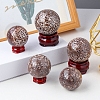 Natural Fish Roe Stone Crystal Ball Display Decorations PW-WG52652-01-2