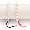 Adjustable Nylon Thread Braided Beads Bracelets Sets BJEW-JB05382-4