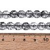Transparent Crackle Glass Beads Strands GLAA-Q108-03A-11-4