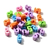UV Plating Opaque Acrylic Beads SACR-Z007-02F-1