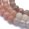 Natural Multi-Moonstone Beads Stretch Wrap Bracelets BJEW-D443-010-3