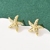 Brass Micro Pave Cubic Zirconia Pendant & Stud Earrings Sets for Women SJEW-F227-01J-G-4