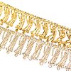 Glass Rhinestone Cup Chains FIND-WH0001-12-1