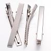 Platinum Plated Iron Flat Alligator Hair Clip Findings for DIY Hair Accessories Making X-IFIN-S286-77mm-1