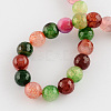 Colored Natural Dyed & Heated Multi-Color Agate Beads Strands G-R177-8mm-04-2
