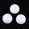 Rubberized Style Rainbow Opaque Acrylic Beads MACR-T010-14mm-08-01-1