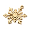 Christmas Theme 304 Stainless Steel Pendants STAS-R003-04G-05-2