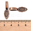 Tibetan Style Alloy Glue-on Flat Pad Bails RLF10728Y-NF-2