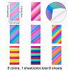 CRASPIRE 8 Sheets 8 Styles Waterproof Self-Adhesive Vinyl Picture Stickers Label Stickers DIY-CP0007-04-2