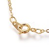 Brass Cable Chain Necklaces SW028-G-NF-2