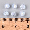 Transparent Spray Painted Glass Beads LS-EGLA-N018-4mm-05-4