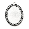Tibetan Style Zinc Alloy Pendant Cabochon Settings LS-TIBEP-M004-06AS-RS-1