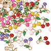 60Pcs 6 Colors Alloy Enamel Charms FIND-TA0002-31-1