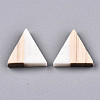 Opaque Resin & Wood Cabochons CRES-N028-001A-B03-2