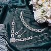 1 Bag Rhombus & Square Crystal Rhinestone Stud Earrings & Chain Necklaces & Bracelets SJEW-UN0001-26-2