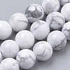 Natural Howlite Beads Strands G-S259-47-8mm-1