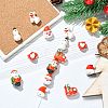 14Pcs 7 Styles Christmas Handmade Porcelain Beads PORC-CJ0001-36-6