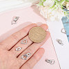 5 Sets Brass Micro Pave Clear Cubic Zirconia Fold Over Clasps KK-CA0002-67P-3