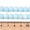Frosted Opaque Glass Beads Strands LS-GLAA-T032-P8mm-MBB10-4