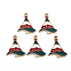 Alloy Enamel Pendants ENAM-S126-055-NR-1