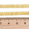 Dyed Natural Malaysia Jade Rondelle Beads Strands X-G-E316-2x4mm-47-6
