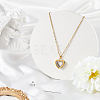 1Pc Stainless Steel Heart Pendant Urn Ashes Necklaces NJEW-CN0001-17G-3