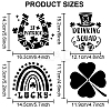 MAYJOYDIY US 1 Set Saint Patrick's Day PET Hollow Out Drawing Painting Stencils DIY-MA0002-94B-2