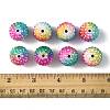 20Pcs Rainbow AB Resin Rhinestone Beads OACR-FS0002-33-5