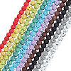10 Strands 10 Colors Synthetic & Natural Lava Rock Beads Strands G-OC0005-04-1