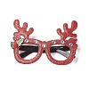 Christmas Plastic & Non-woven Fabric Glitter Glasses Frames AJEW-E053-01E-1