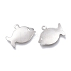 Non-Tarnish 201 Stainless Steel Charms STAS-K212-09P-2