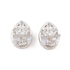 Rack Plating Brass Micro Pave Cubic Zirconia Beads KK-F879-13S-1